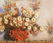 Claude Monet Chrysanthemums ss oil on canvas